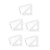 Operitacx 5sets Transparent Triangle Ruler Set for Students Multifunctional Measuring