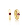 MAX + STONE 14k Yellow Gold Round Created Red Ruby