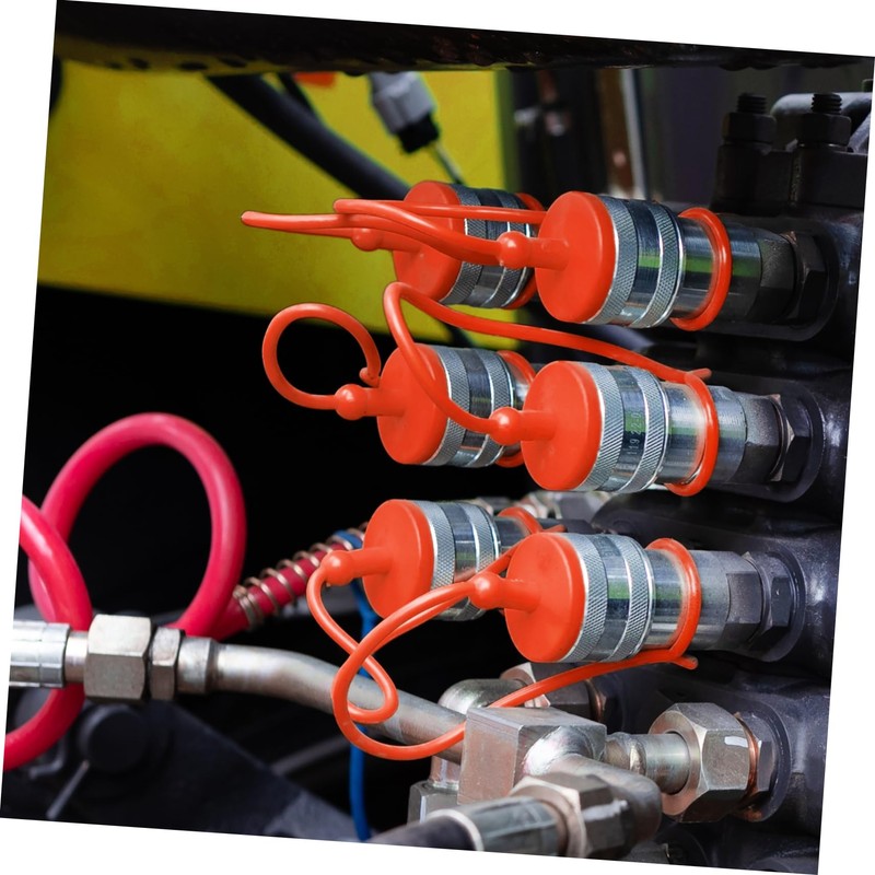 2 Sets Plug Dust Cap Hydraulic Quick Coupling Dust Cap