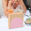 YETTASBIN Pink Napkin Holder for Table, Acrylic Upright Non Slip