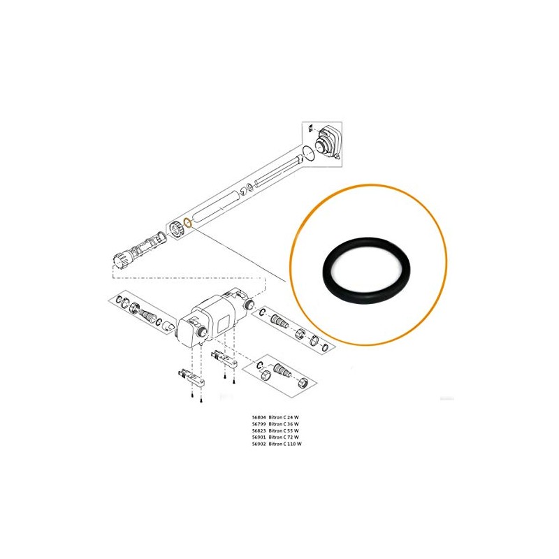 Oase O Ring for Bitron 18 - 55 Quartz Sleeves