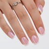 Vansiho Uñas Postizas Francesas de Gel Rosa, Uñas Postizas Cortas