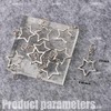 AUEAR, 60 Pack Silver Star Shaped Spring Snap Keychains Clip