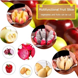Roysmart Apple Slicer, Stainless Steel, 8 Blades, Apple Slicer for Chopping, Apple Splitter, Apple Cutter, Apple Peeler, Apple Cutter, Apple Cutter, Ideal for Apples and Pears