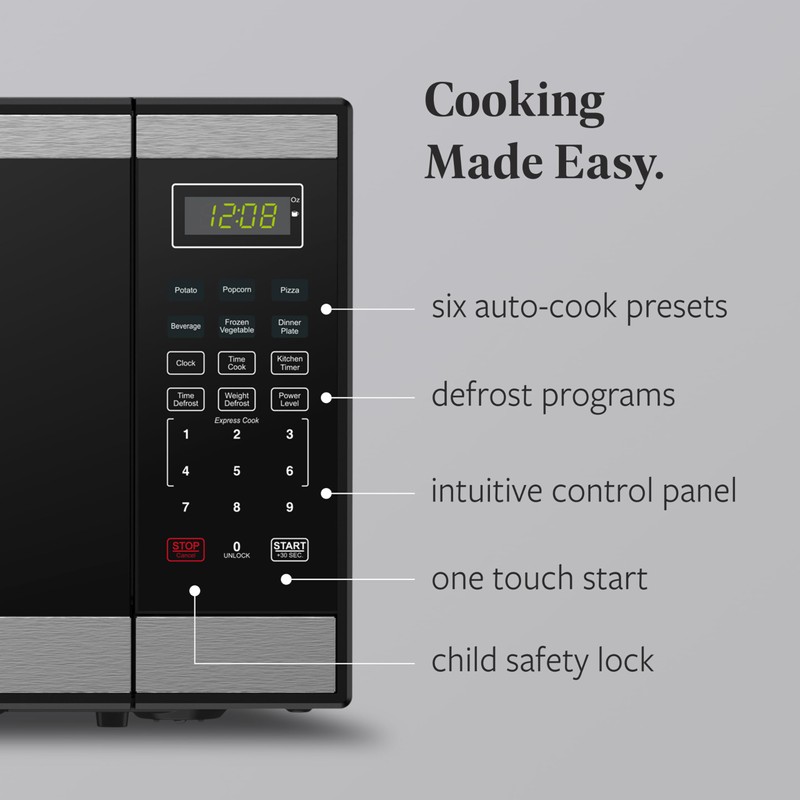 Farberware 1.1 Cu. Ft. Countertop Microwave Oven – 1000W Power,