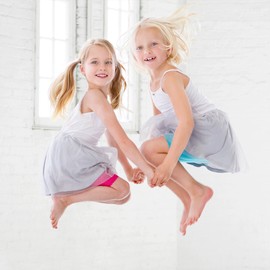 Lucky & Me Girls Bike Shorts, Super Soft Cotton Modal Blend with Lace Trim, Jada 3 Pack, Pastel, Size 7-8 Years