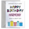 Happy Birthday Harmony - Birthday Card For Harmony