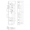 Mortise Lock 35 mm pin