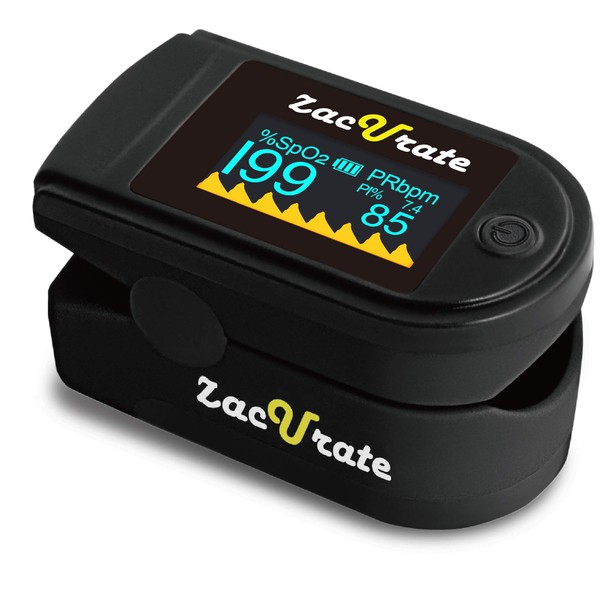 Zacurate 500C Elite Fingertip Pulse Oximeter Blood Oxygen Saturation Monitor