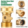 JaGely 10 Pack Brass Garden Hose Shut Off Valve 3/4''