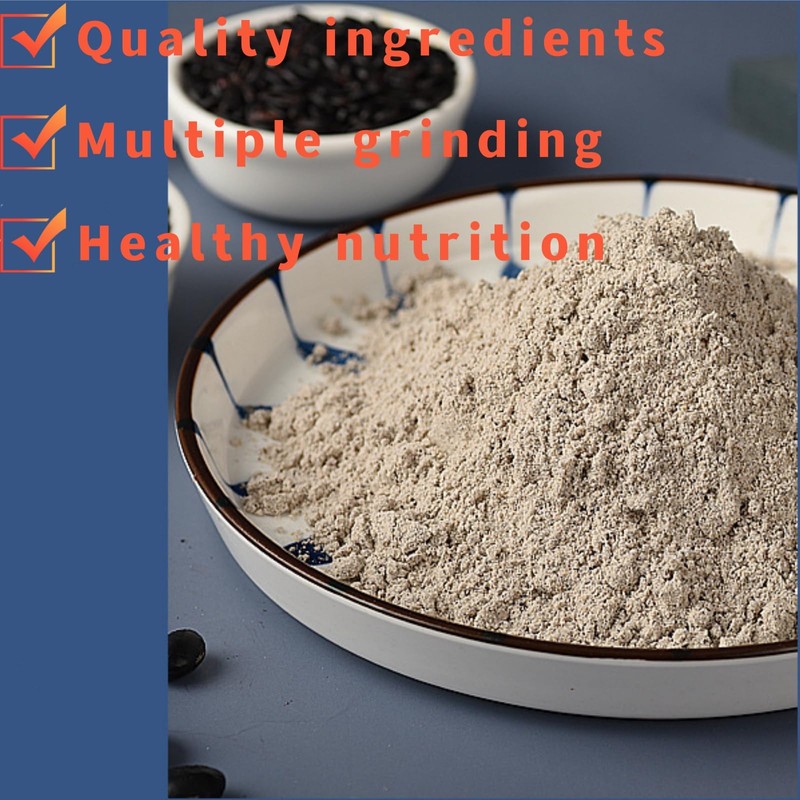 Black Sesame Walnut Black Bean Powder，Grain Congee，Chinese Yam Black Sesame