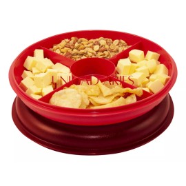 Tupperware Botanero Mexicana Redondo Con Tapa 5 Divisiones Tupperware