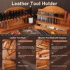 BUTUZE Leather Tools, Leather Crafting Kit with Leather Tool Rack,