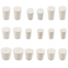 Rubber Plugs, Tapered, Pack of 18 Rubber Plugs, Conical, Solid