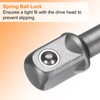 HARFINGTON Deep 6-Point Impact Socket 1/2" Drive 21mm Metric Socket