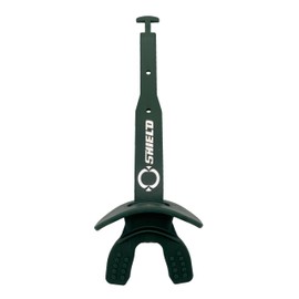 O Shield Mouthguard Airtight with Strap and Vortex Design, Generating Enough Airflow, Professional Stylish Ergonomic Fashion, Dark Green