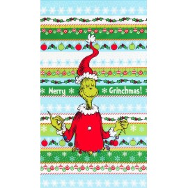 Robert Kaufman Fabrics Holiday Seuss How The Grinch Stole Christmas Merry Grinchmas Panel Fabric