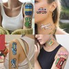 10 Sheets Cartoon Transport Vehicle Temporary Tattoos Stickers Mixed Style