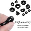 60 Pcs Rubber Grommets 8 x 10mm Electrical Conductor Wire