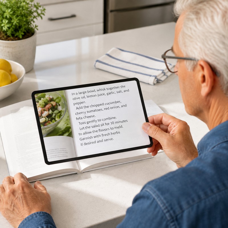 3X Full Page Sheet Magnifier for Reading – 7 x