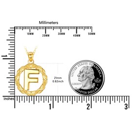 TANGPOET Genuine 18k Gold-Plated Letter Necklace for Women Girls 925 Sterling Silver 26 Letters Pendant Mother's Day Birthday Christmas Jewellery Gifts with 18 Inches + 2 Inch Chain, Sterling Silver,