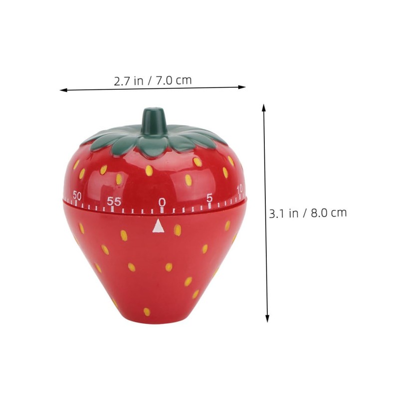 MAGICLULU Home Baking Timer Mechanical Kitchen Timer Strawberry Alarm Easy