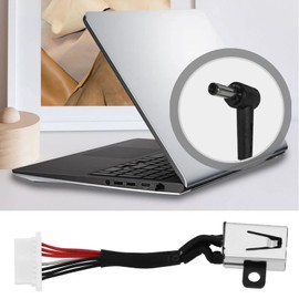 VGOL 2Pcs DC Power Jack Dock Connector Flex Cable Compatible with Dell Inspiron 11 3000 13-7347/7348/7352 7359 P57G 13-7000 DC Jack Socket Port Charging Power Connector Cable