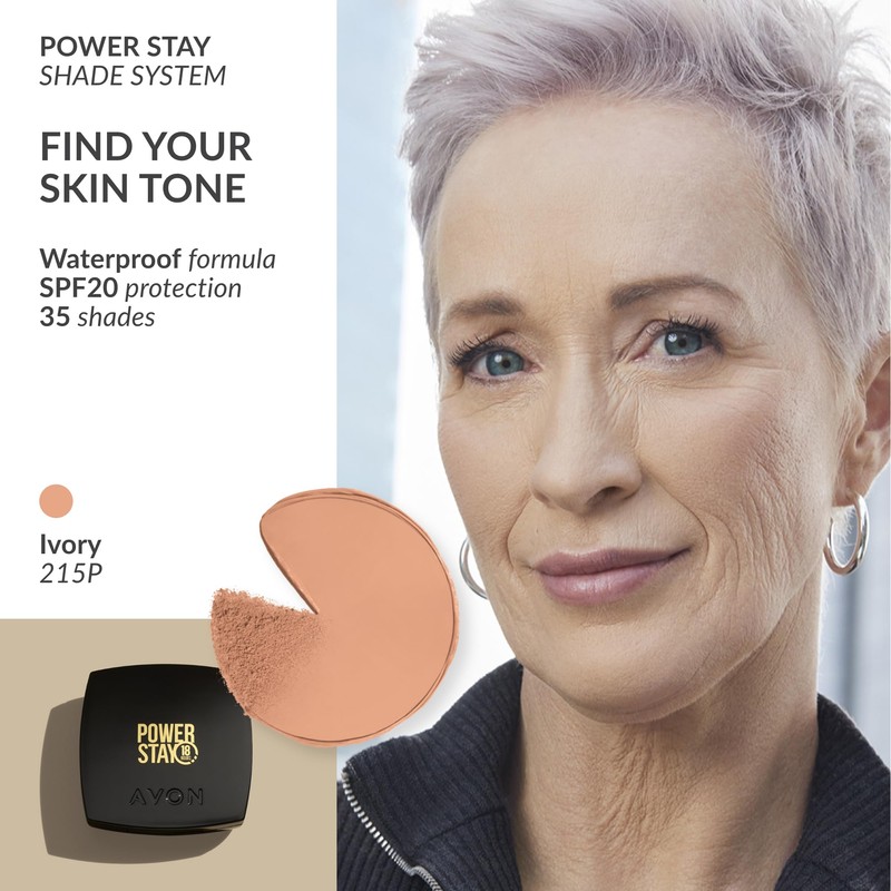 Avon True Flawless Cream To Powder Compact 3-in-1 Concealer, Foundation