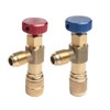 Opexicos 2Pcs Multifunctional R22/R410A Refrigeration Charging Adapter,Air Conditioning Charging Valve