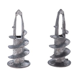 Driva Plasterboard Anchors, Keple 50 Pieces 15mm x 29mm Alloy Plugs, Drywall Fixings, Plaster Anchors, Cavity Anchors, Aluminum Fixings Screw in Anchors for Shelves, Hangers, Furniture