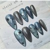 [In-store special discount] Y2K Unique Blue Cosmic Nail Tips -