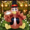 FUNPENY Thanksgiving Decoration Inflatable Turkey, 6FT Lighted Blow up Turkey