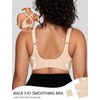 OEAK Womens Wireless Bras V Mesh Comfortable Bralette Supportive Tshirt
