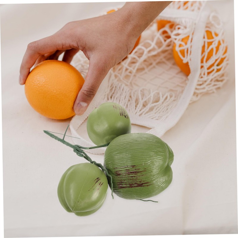 Holibanna 1 Bunch Artificial Coconut Jungle Decorations Fake Coconuts Decoration