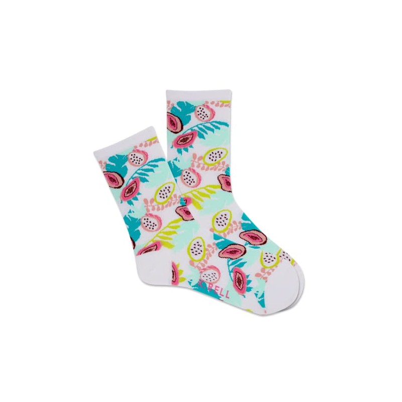 K. Bell Socks Ladies Tropical Floral Crew Sock 1 pair