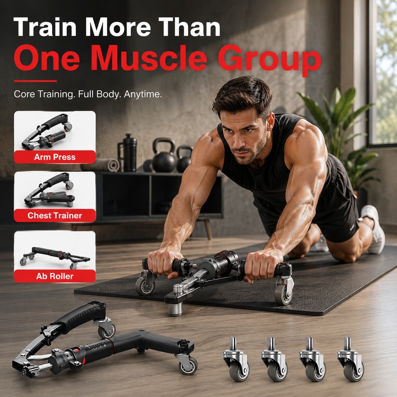 3-in-1 Hydraulic Arm Trainer for Upper-Body Workouts – Adjustable Chest