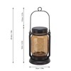 Outdoor Solar Lantern Auto Sensing ABS Glass Soft Warm Light