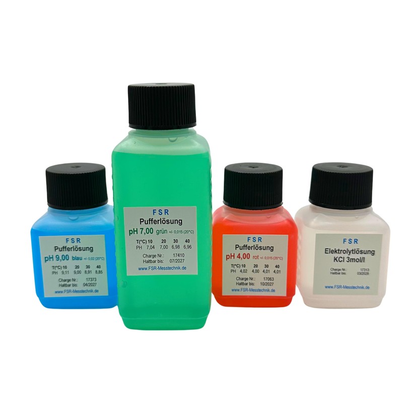 pH Calibration Solution Set Consisting of 100 ml pH 7,