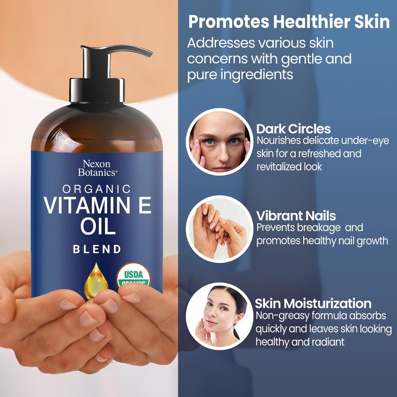 Nexon Botanics Organic Vitamin E Oil Blend 8 fl oz