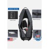 TurnWay Foldable Padded Golf Travel Bag w/Wheels Heavy Duty 900D