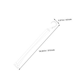 Alipis 20pcs Hanging Flower Pot Hook Hooks Plants Planter Hanger Plastic Pot Hangers Hanging Planter Accessories Bird Feeder Holders Plastic White