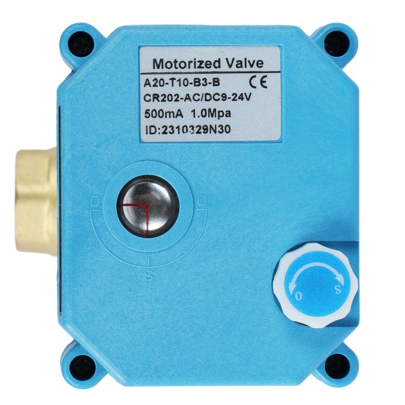 U.S. Solid 3-Way Brass Motor Ball Valve, Heavy Duty Versatile