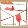 Mgoodoo 500 x Numbered Plastic Security Seals Red Lettering Self