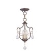 Livex Lighting 6420-71 Chesterfield 3 Light Convertible Hanging Lantern/Ceiling Mount,