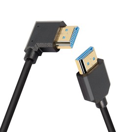 PNGKNYOCN 8K HDMI 2.1 Short Cable 0.3m 90 Degree Ultra High Speed HDMI Cable Right Curved HDMI Male to Male Support 8K@60Hz Dynamic HDR HDCP 2.2&2.3 eARC (Right/0.3M)