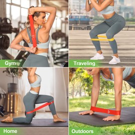 Resistance Bands with Carry Bag FUNMILY, Sets of 5