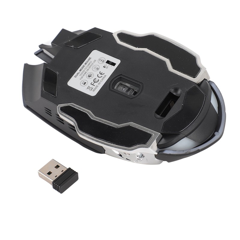 2.4GHz Wireless BT Mouse Dual Mode Silent Easy Operation Ergonomic