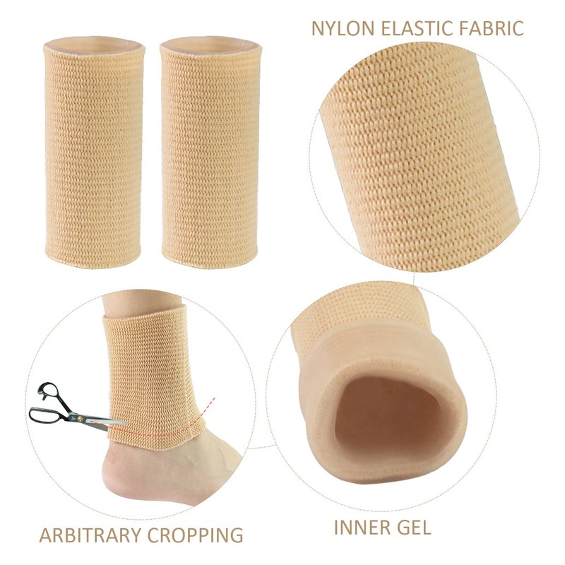 1 Pair Gel Elastic Protective Gear Sports Ankle Protective Sleeve