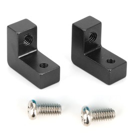 2pcs Servo Plate Aluminum Alloy Servo Mount Fit for RGT 136100 1/10 RC CarBlack 680023BL
