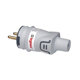 Legrand - Fiche Plexo 2P+T - 16 A - Avec anneau - Grey